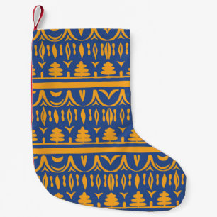 Meia De Natal Pequena Chevron Africano: Padrão Étnico Tribal