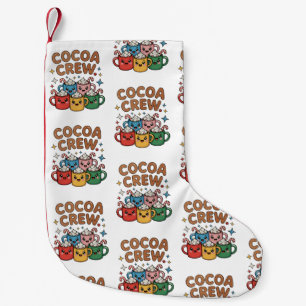 Meia De Natal Pequena Chocolate Quente Cocoa Crew Kawaii Natal Xmas