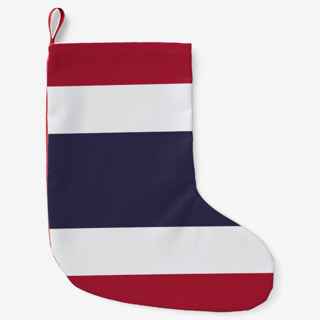 Meia De Natal Pequena Christmas Stockings with Flag of Thailand (Frente)