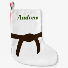 Meia De Natal Pequena Cinturão de Artes Marciais