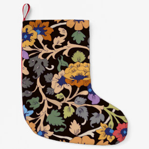 Meia De Natal Pequena Clássico Islâmico: Ornamento Sem Costura Floral