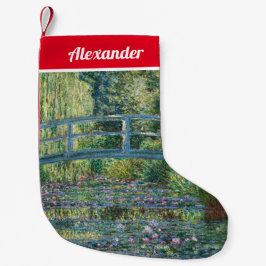 Meia De Natal Pequena Claude Monet - Lagoa de Água Lily, Harmonia Verde
