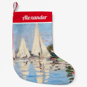 Meia De Natal Pequena Claude Monet - Regattas em Argenteuil