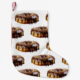 Meia De Natal Pequena Cobertura de chocolate brilhante e espessa da Slip