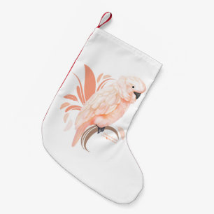 Meia De Natal Pequena Cockatoo molucano