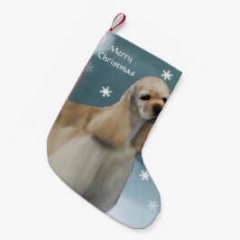 Meia De Natal Pequena Cocker Spaniel Natal