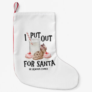 Meia De Natal Pequena Coloque-se à Disposição do Papai Noel Ele Sempre V