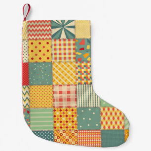 Meia De Natal Pequena Coloração: abstrato sem soldadura.