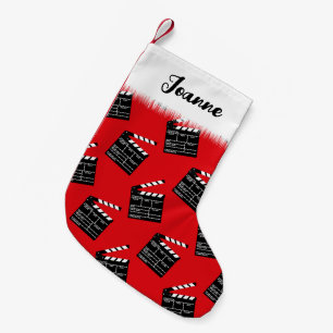 Meia De Natal Pequena Conselho Clapperboard do Filme