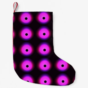 Meia De Natal Pequena Cor-de-rosa-escuro-abstrato: Brilhante sem costura
