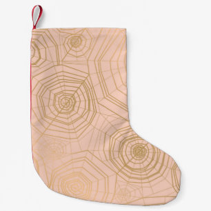 Meia De Natal Pequena Cor pastel elegante com pateta transparente de tei