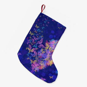 Meia De Natal Pequena Coração da Borboleta - Amor