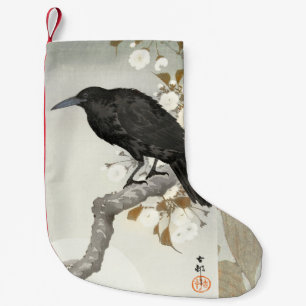 Meia De Natal Pequena Corvo Koson Japonês Pássaro Corvo