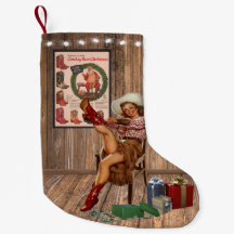 Cowboy Boot Christmas Cowgirl Colocando Boots Verm