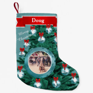 Meia De Natal Pequena Cowboy Cowgirl Fazendo Rolagem De Fotos Personaliz
