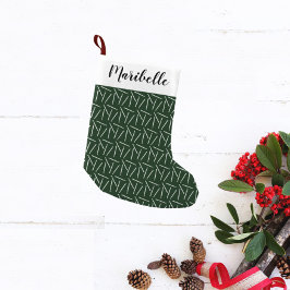Meia De Natal Pequena Crochet Hooks Impressão Nome Personalizado/Artesan