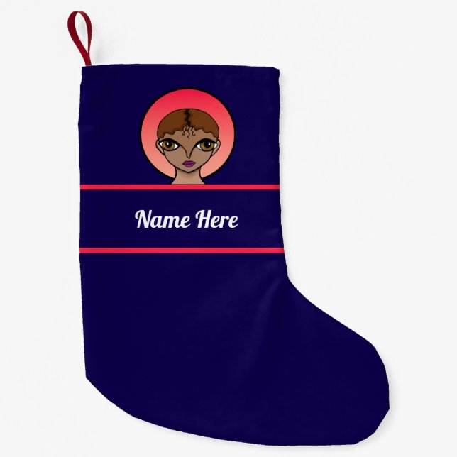 Meia De Natal Pequena Customizable stocking (Frente)