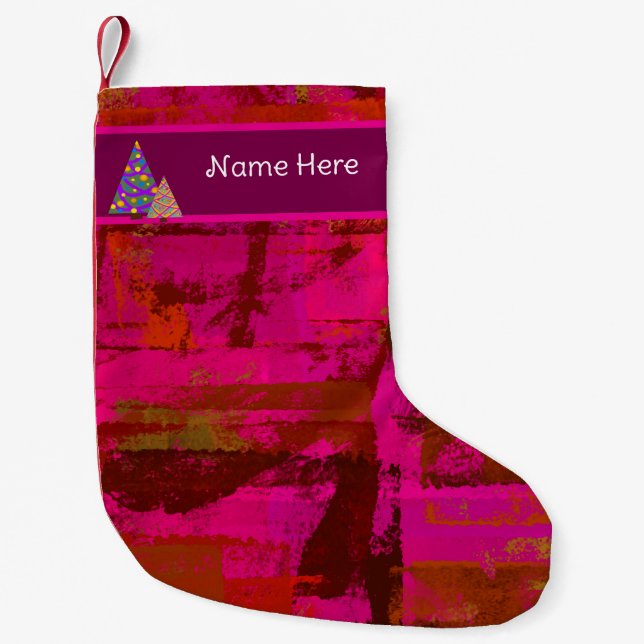 Meia De Natal Pequena Customizable stocking (Frente)