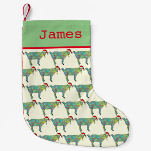 Meia De Natal Pequena Cute Santa Cabra Personalizada 