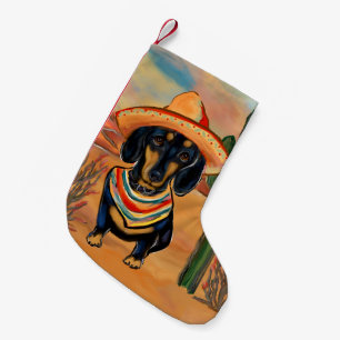 Meia De Natal Pequena Dachshund