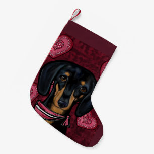 Meia De Natal Pequena Dachshund