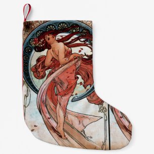 Meia De Natal Pequena Dança de Alfons Mucha 1898