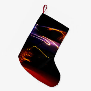 Meia De Natal Pequena dança de carro roxo