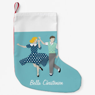 Meia De Natal Pequena dança Swing