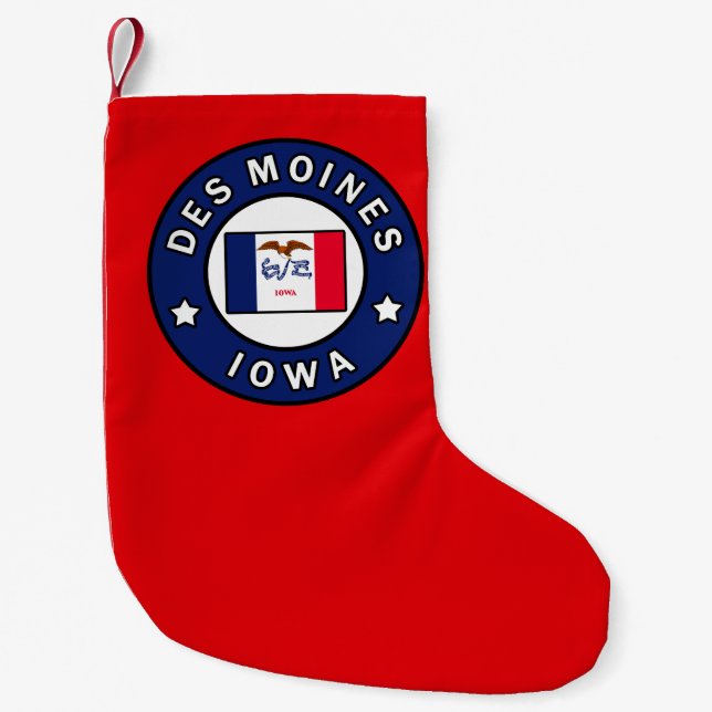 Meia De Natal Pequena Des Moines Iowa (Frente)