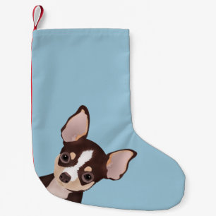 Meia De Natal Pequena Desenhos animados da chihuahua