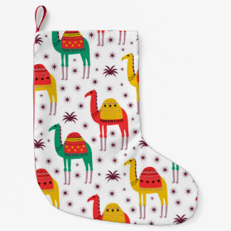 Meia De Natal Pequena Design de cor plana do padrão de câmara