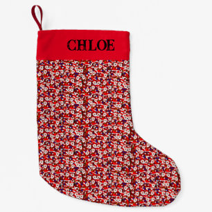 Meia De Natal Pequena Design de Natal do Pai Divertido personaliza ambos