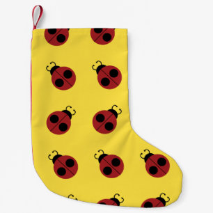 Meia De Natal Pequena Design de padrão Ladybug