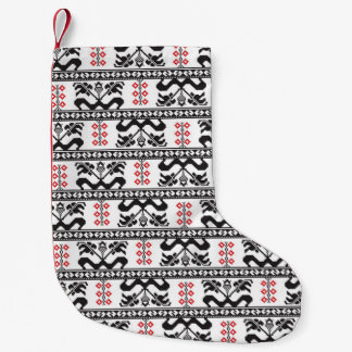 Meia De Natal Pequena Design de padrão sem costura inspirado no comércio