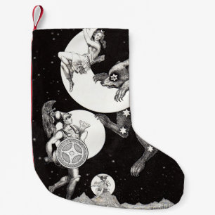 Meia De Natal Pequena Deusa Lunar Celestial Antiga & Ursa Maior