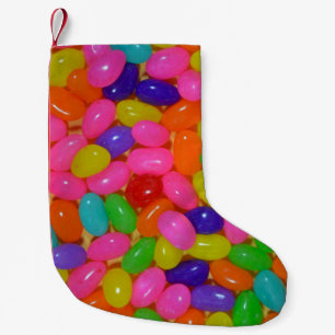 Meia De Natal Pequena Doces colorido de jellybean
