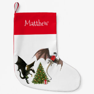 Meia De Natal Pequena Dragão de Natal Personalizado da Árvore de Férias