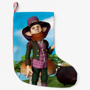 Meia De Natal Pequena Duende Irlandês
