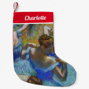 Meia De Natal Pequena Edgar Degas - Dançarinas Azuis
