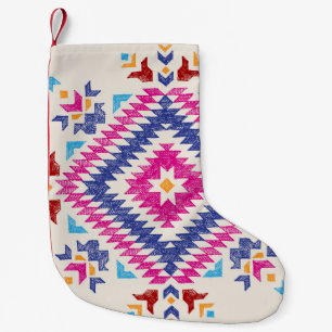 Meia De Natal Pequena Elemento De Design Tribal Desenhado À Mão.