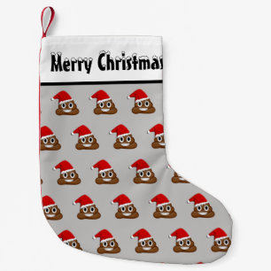 Meia De Natal Pequena Emoji do tombadilho do Natal