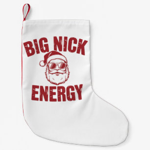 Meia De Natal Pequena Energia do Grande Nick Piada Engraçada de Natal Sa