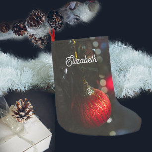 Meia De Natal Pequena Enfeites de natal de glamour escuros