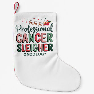Meia De Natal Pequena Enfermeira de Oncologia Natal Câncer Quimioterapia