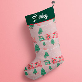 Meia De Natal Pequena Entrega Personalizada da Árvore de Natal do Vintag