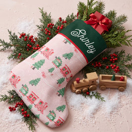 Meia De Natal Pequena Entrega Personalizada de Árvore de Natal de Trem V