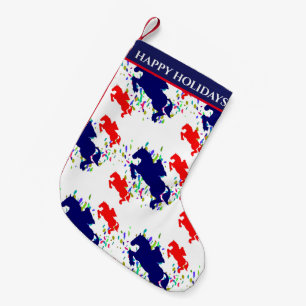 Meia De Natal Pequena Equestre