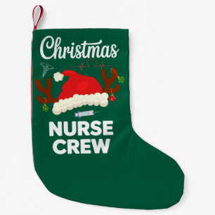 Meia De Natal Pequena Equipe de Enfermeira de Natal Chapéu do Papai Noel