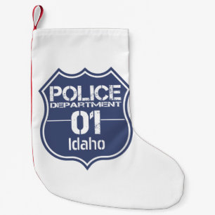 Meia De Natal Pequena Escudo da Polícia de Idaho 01