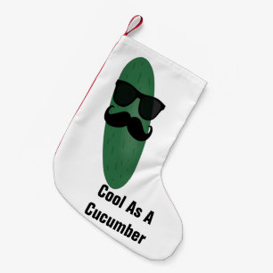 Meia De Natal Pequena Esfrie como uma meia do Natal do pepino
